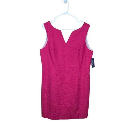 Lauren James  Womens Size XL NWT Avery Raspberry‎ Sleeveless Dress Lined - Picture 1 of 5